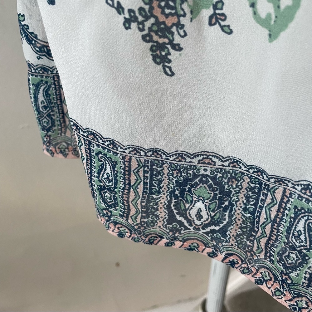 Joie Multicolor Taj Silk Floral Short Cap Sleeve Blouse Size XXS 3638-T5592 - Picture 11 of 12